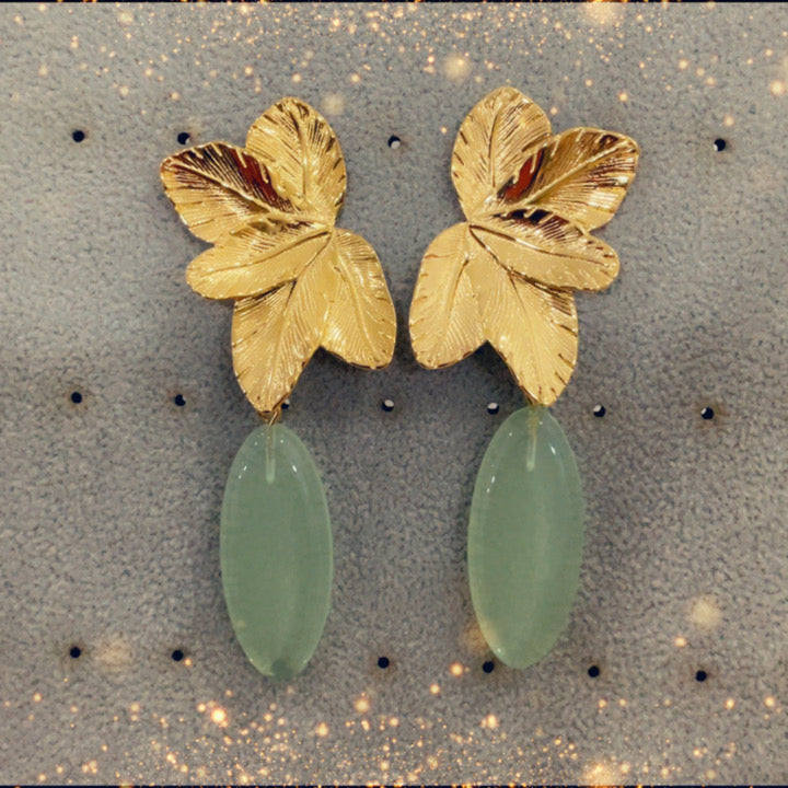 Boucles d'oreilles (menthe) - acier inoxydable