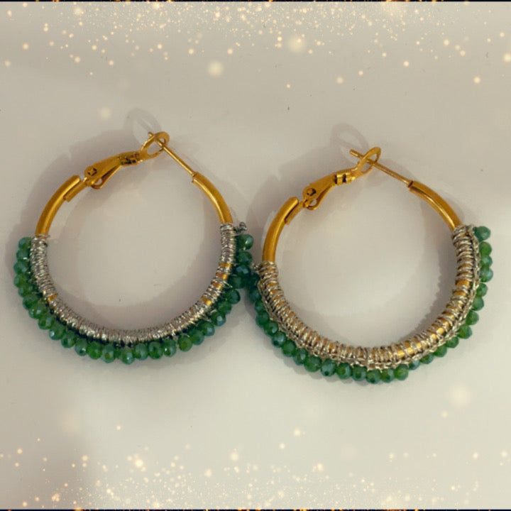 Boucles d'oreilles (menthe) - acier inoxydable