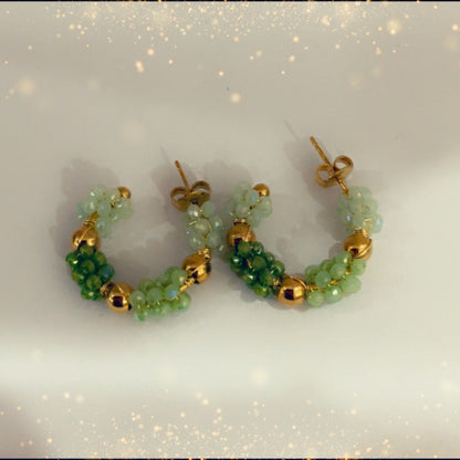Boucles d'oreilles (menthe) - acier inoxydable