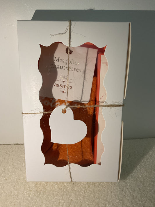 Coffret chaussettes solaire + eau de toilette merveilleuse eau