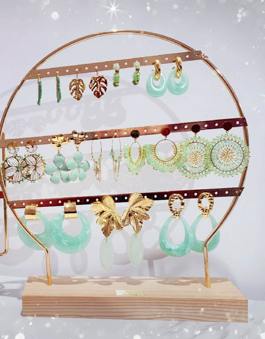 Boucles d'oreilles (menthe) - acier inoxydable
