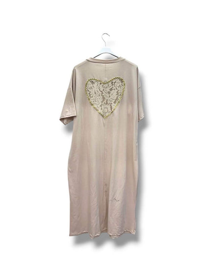 Robe coeur en dentelle