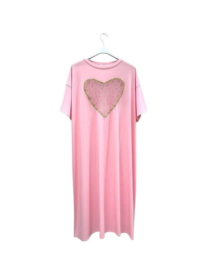 Robe coeur en dentelle
