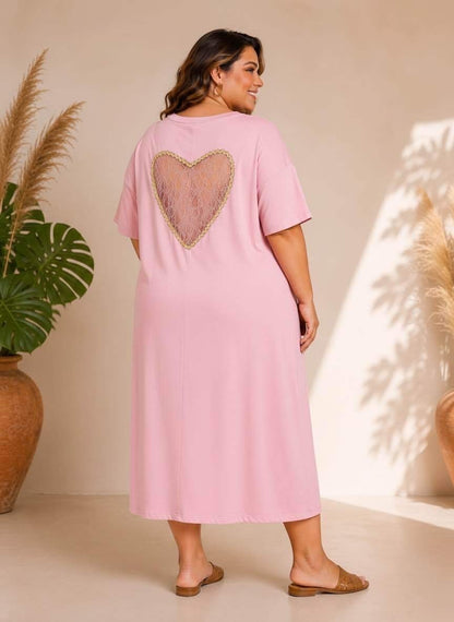 Robe coeur en dentelle