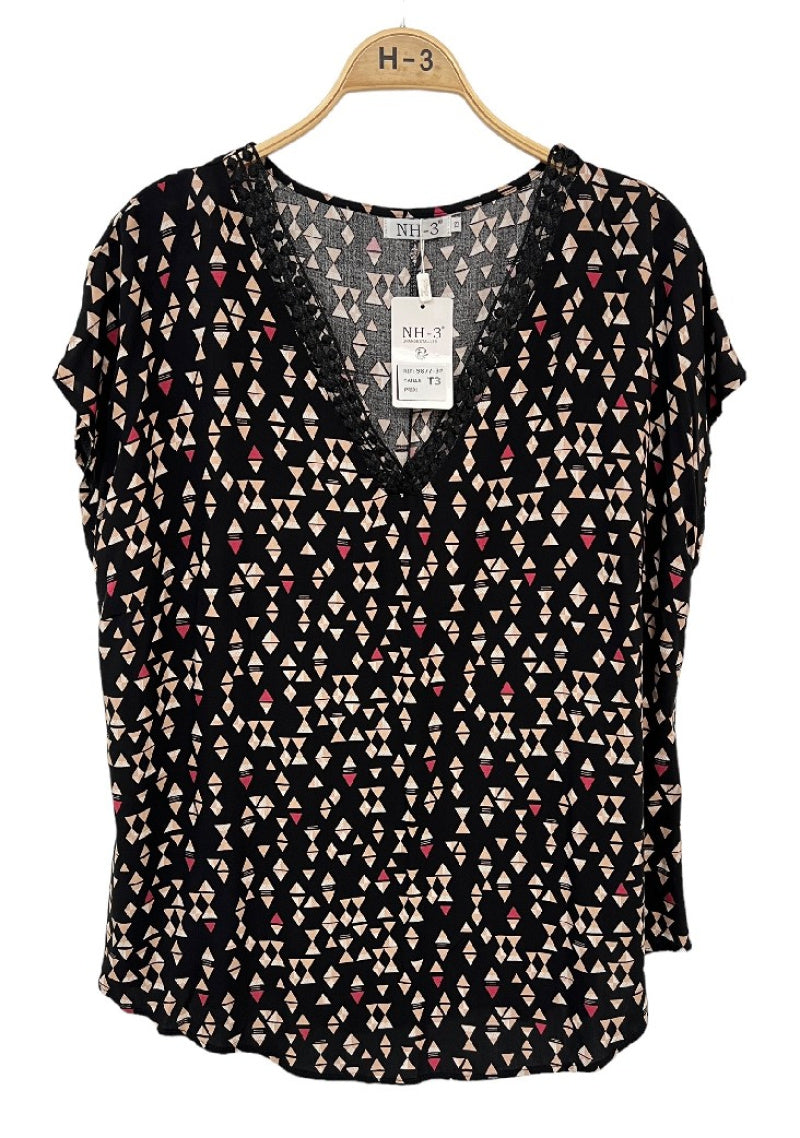 Blouse à motifs